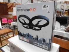 A boxed Parrot AR Drone