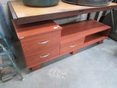 A teak cabinet