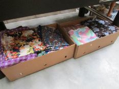 2 boxes of fabric