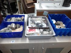 A large collection of fossils etc