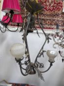 An old ceiling light,