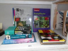 A quantity of books on fish and aquariums