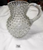 A Victorian glass jug
