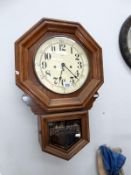 A regulator wall clock (no key or pendulum)