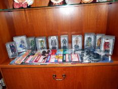 10 classic Marvel figurines, hand painted with magazines including, Warlock,