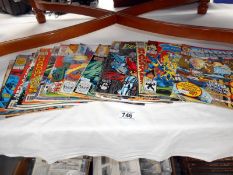 A quantity of mostly 90's Marvel comics in good condition including Cable, Ghost Rider,