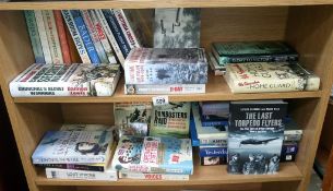 2 shelves of war & military books