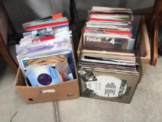 3 boxes of LP and 45rpm records