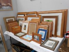 A large collection of wooden frames (many new)