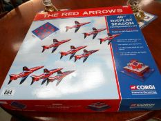 A Corgi showcase collection of the Red Arrows 40th Display Season Commemorative set