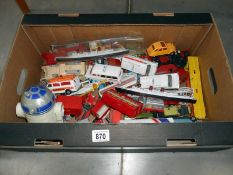 A quantity of unboxed die-cast including Dinky and Corgi etc