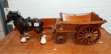 A Melbaware shire horse & cart