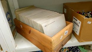 A box of assorted 45rpm records