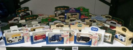 Approximately 40 Lledo die-cast models