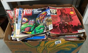 A quantity of 2000AD comics