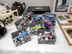 16 & 1 boxed minichamps Formula 1 model cars 1.43 & 1.