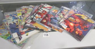 A quantity of DC 'Flash' comics