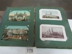 2 postcard albums including topographical, Lincolnshire,