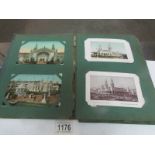2 postcard albums including topographical, Lincolnshire,