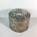 A superb quality German silver trinket pot, 135.