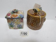 2 honey pots including Royal Winton