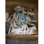 A box of in excess of 2000 assorted postcards