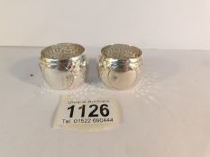 2 silver napkin rings