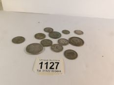 A quantity of silver coinage