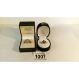 A 9ct gold Regency style dress ring and another 9ct gold dress ring