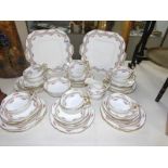 37 pieces of Cauldon tea ware