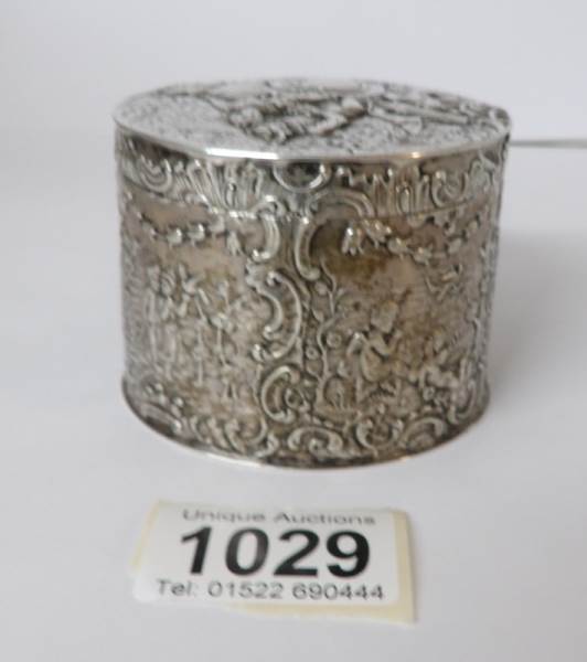 A superb quality German silver trinket pot, 135. - Image 10 of 10