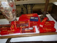 15 boxed Hornby Triang rolling stock including R.235 Pulp wood car, R.
