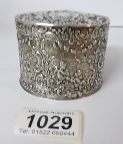 A superb quality German silver trinket pot, 135. - Image 8 of 10