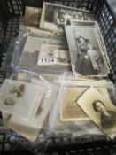 A large quantity of old photographs including Victorian portraits