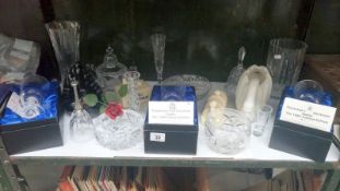A mixed lot including glass,