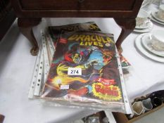 A quantity of Marvel comics from 'Dracula Lives' and 'Planet of the Apes'