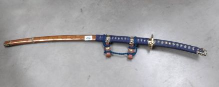 A replica Katana sword
