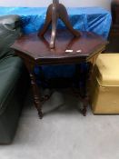 A Victorian mahogany pie crust edge occasional table