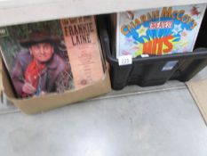 2 boxes of LP records