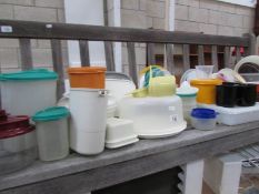 A large quantity of Tupperware and other storage items