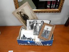 A box of old photographs