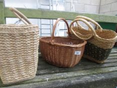 3 shopping baskets