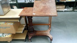 A Victorian mahogany reading table