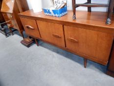 A teak sideboard