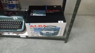 An Alba CD radio cassette recorder