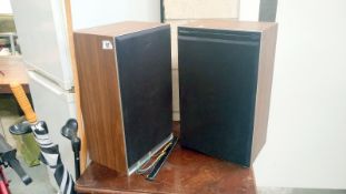 A pair of speakers and a trolley