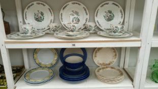 2 shelves of miscellaneous china