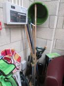 A quantity of garden tools