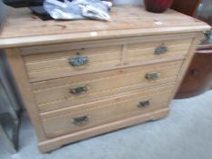 A 2 over 3 chest of drawers