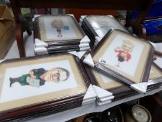 In excess of 20 Coronation Street caricature prints